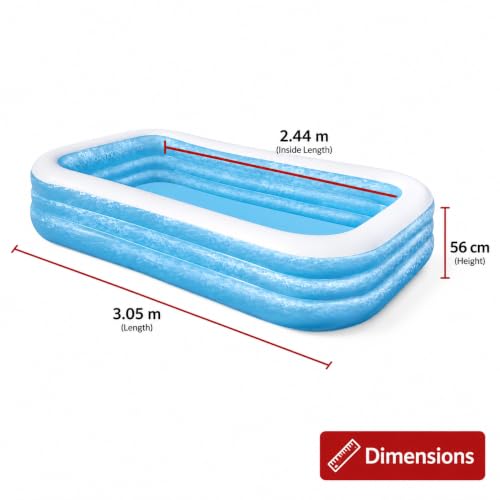 Miniatura 3 de Bestway 54009 - Piscina Hinchable Infantil Rectangular 305x183x56 Cm