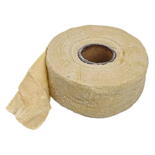 Rehoetom Petrolatum - Cinta anticorrosión para protección de tuberías, bridas y válvulas, impermeable, 10 m x 50 mm, color marrón, compuesto neutro resistente a