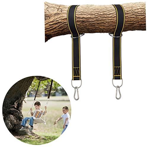 Sosoport Hammock Straps for Tree 2pcs 5x150cm High Load-Bearing Straps Carabiner Hooks for Tree Swing Camping