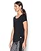 Under Armour Women's Fly-by 2.0 Tee, Black (001)/Reflective, Medium