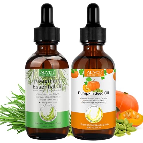 Pumpkin Seed Oil for Hair Growth, Moisturizing Dry Damaged Hair, Scalp, Face, Nails, Body, Skin Care Products,Pack with Rosemary Oil Pumpkin Seed Oil for Hair Growth, Moisturizing Dry Damaged Hair, Scalp, Face, Nails, Body, Skin Care Products,Pack with Rosemary Oil