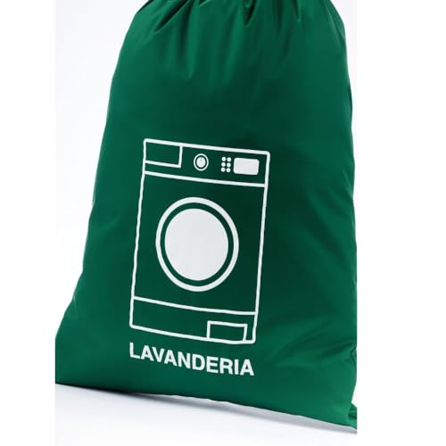Sacola Impermeável para Roupa Suja e Molhada, Lavanderia, Verde