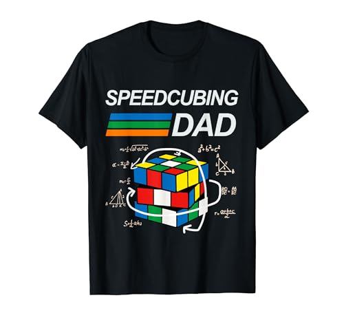 Speedcubing Dad Competitive Puzzle Speedcubing Players T-Shirt