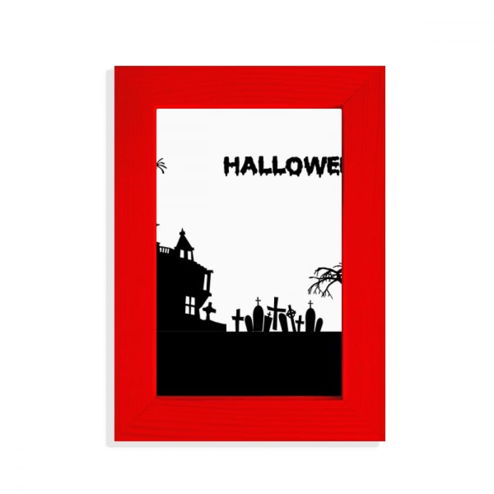 Cadre photo Halloween Rouge Trees Happy Fear pour réussir une décoration sans faute