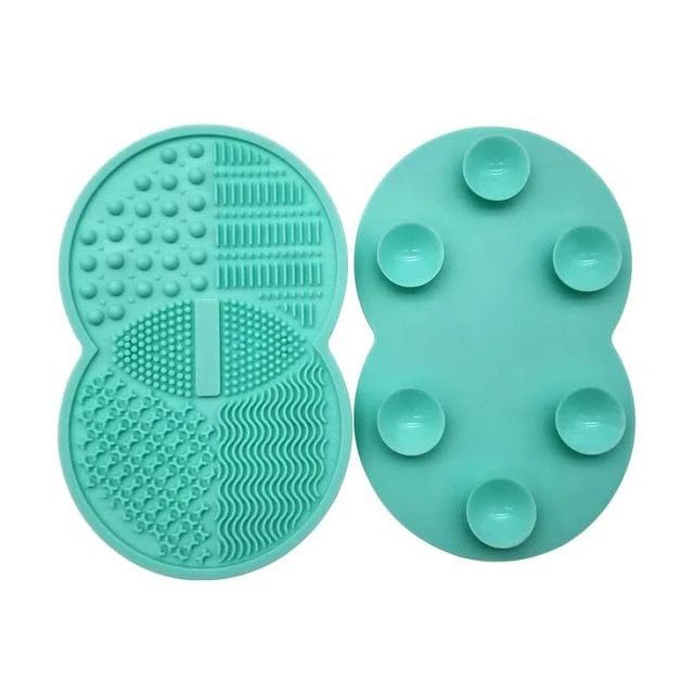 BKQPTL Makeup Brush Cleaning Mat,Silicone Makeup Brush Cleaner, Cosmetic Spa Brush Cleaning Mat Portable Washing Tool Scrubber with Suction Cup (1 Piece, Multicolor)-picture-18
