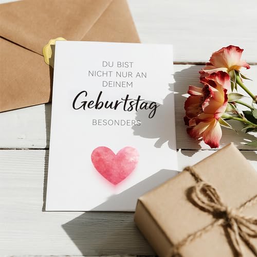 YISCOKO geburtstagskarte A6(mit Umschlag und Dichtungsband) geburtstagskarte frau mann geburtstagskarte freundin geburtstagskarten geburtstagskarte beste freundin