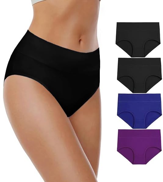 Women's Multi Colors Underwear Briefs, Comfortable Panties, Stretchy Underpants (Regular & Plus Size) Pack of 4-image-45