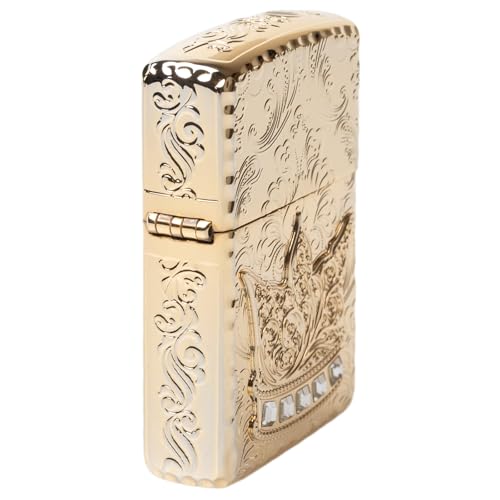 Zippo Encendedor de Aceite The Crown Dorado miniatura 4