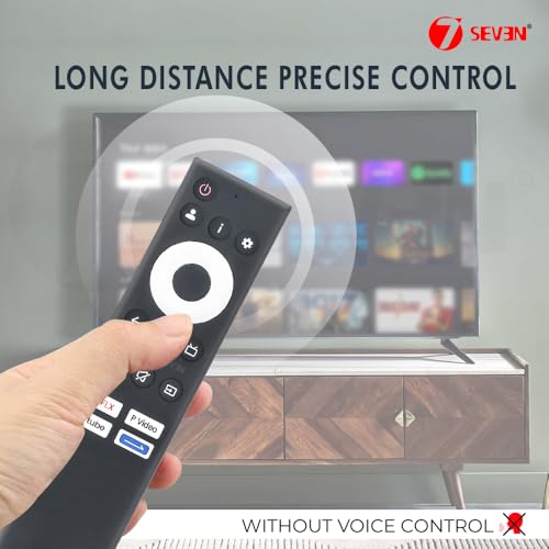 Image of 7SEVEN Compatible with Coocaa Google tv Remote Control Suitable for 32Z72 43Y72 55Y73 65Y73 Pro Models 4K LED QLED FHD UHD HDR Television Non-Voice Command - Match Keys Exactly with Existing Remote