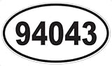 US Decal, Inc. Number 94043 Oval Sticker