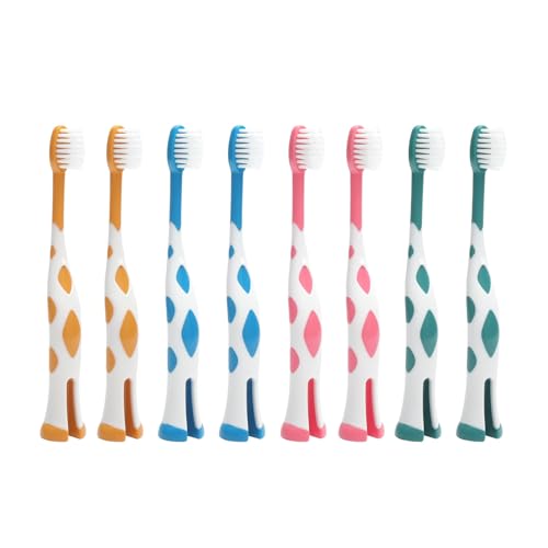 TMZELOA Cepillo de Dientes Niños 8 Piezas – Cepillo de Dientes Suave Infantil 2-6 Años, Cepillos de Diente Bebé Colorido Animales Dibujos Animados, Set Manual Niño Niña