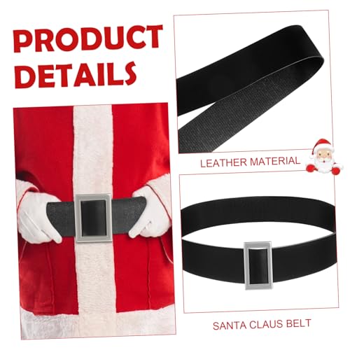 LIFKOME 3pcs Santa Claus Waistband with Buckles Christmas Costume Belts All Match Decorative for Men Women Waist Holiday Accessories3