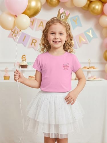 Image of YHHR Birthday Girl Shirt Tie Dye Girls Birthday Shirts 7-14 Year Kids Tops