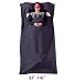 Campstoor Lightweight Warm Roomy Han cotton Sleeping Bag Liner, Comfortable, for Travel, Youth Hostels, Picnic (Schungite, 83"×45")