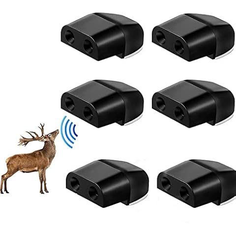Voarge 6 Deer Whistles Wildlife Warning, Self-adhesive Warning Car Device, Deer Alarm Road Safety Horn Device Animal Alert Whistle for Cars, Vehicles, Motorcycles Cover