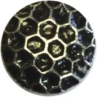 B.C. Upholstery Decorative Nails - CS No. 7210-OSLR 1/2 - Honey Comb Old Silver Lacquer Rolled - 7/16" D x 1/2" L (1000 Count)