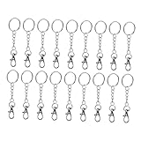 [GLSTOY] 60セットステンレス製ロブスターバックル キーリング ダイワイヤークラフト用留め ネックレス ブレスレット接続用 ジュエリー作り素材