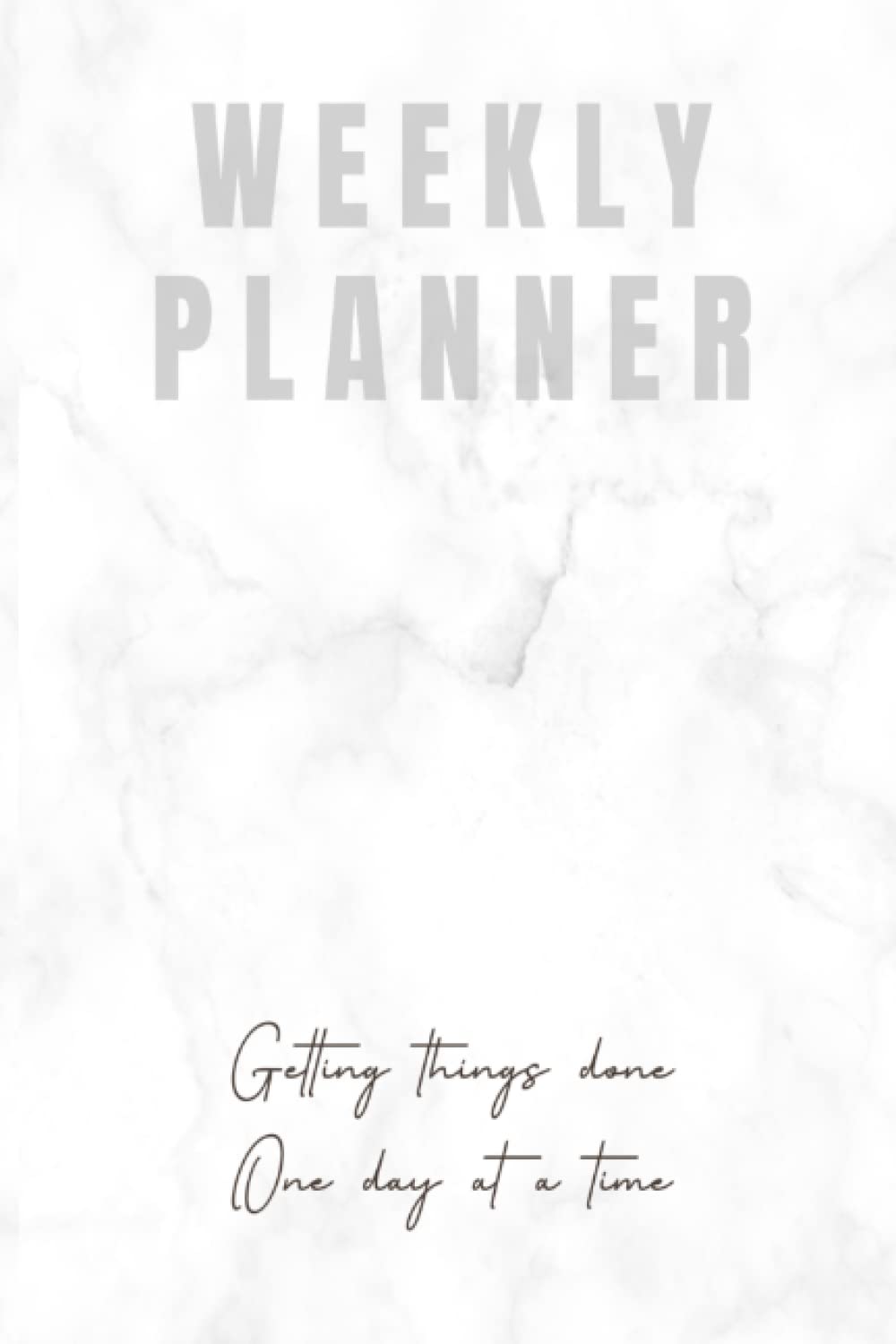 Weekly Planner: Getting things done one day at a time