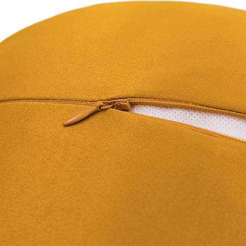 Elskerjw Mustard Yellow Sunflower Throw Pillows Flower Pillow Decorative Round Throw Pillow Aesthetic Accent Pillow Cute Cushion For Couch Bed Living Room Bedroom 14 Inch #TOP5