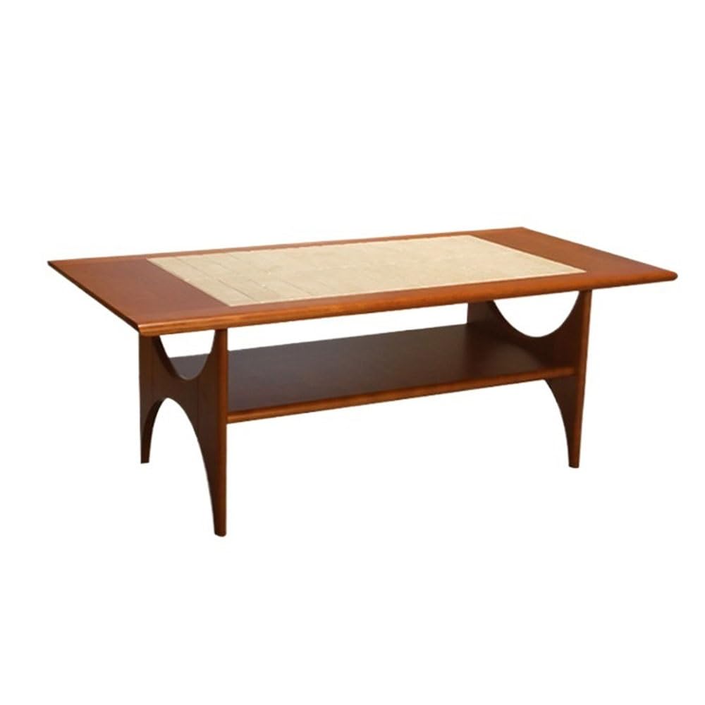 ZTHYSHOZ Side Table Mid-Century Modern Wooden Coffee Table with Shelf Living Room