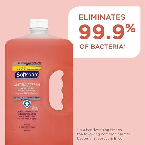 Softsoap Antibacterial Hand Soap, Crisp Clean, 1 Gallon Refill