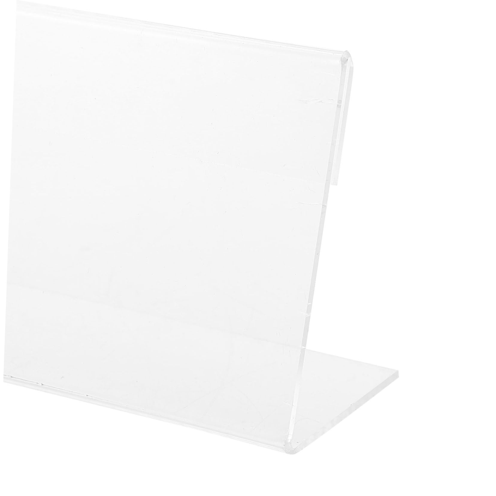 NUOBESTY 200stücke Förmige Acryl Preisschildhalter Transparente Preisetikettenständer Für Restaurants Geschäfte Und Messen Installieren
