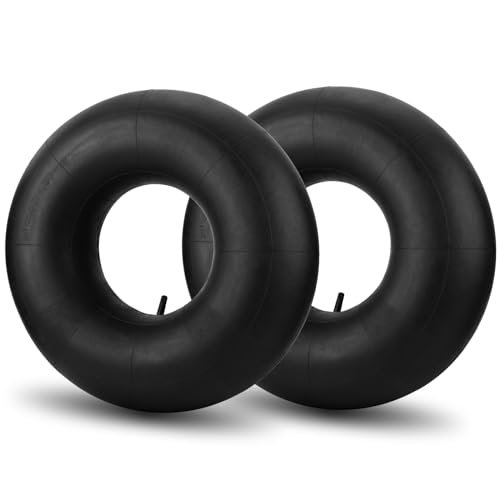 18x8.50-8 18x9.50-8 Inner Tubes 2 Pack Heavy Duty Replacement Tire Inner Tubes with Straight Valve Stem for Lawn Mowers Wheelbarrows ATVs Go Karts Tractors Snow Blowers Golf Carts Trailers