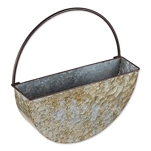 DII-Galvanized-Planter-Collection-Wall-Hanging-145x4x145-Iron DII Galvanized Planter Collection Wall Hanging 145x4x145 Iron