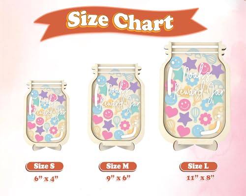Image of Smiley Star Magnetic Reward Jar for Classroom Kids Student Token Potty Training Chore Chart Toddler Boys Girls Good Behavior Management Tools Teacher Back to School Gifts Decor