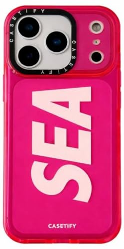 Image of for iPhone 17 Pro Max SEA Case Transparent, Grip Case Silicon Slim Fit Shock-Absorbing TPU Bumper & Anti-Yellowing Clear Protective Back Cover for iPhone 17 Pro Max (Pink,01)