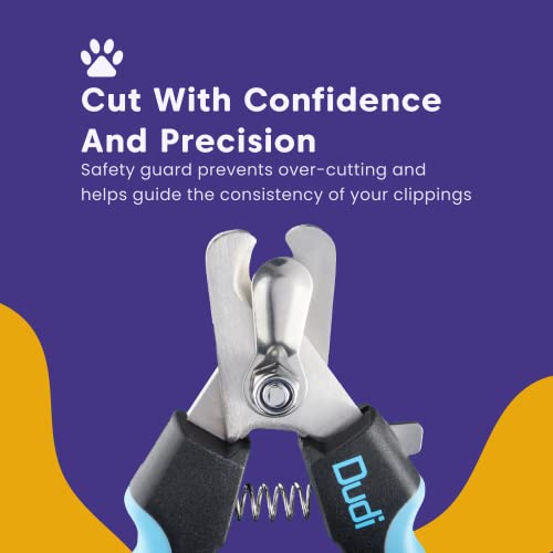 Dudi Large Dog Nail Clippers And Trimmers (6.5In) With Quick Safety Guard To Avoid Over-Cutting Toenail, Grooming Razor Sharp Blades & Nail File For Small Medium Large Breeds #TOP2