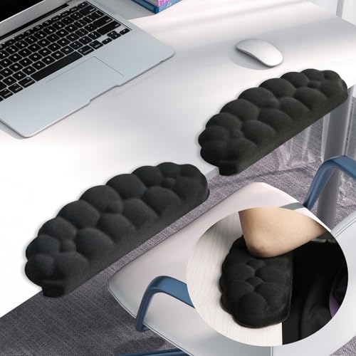 Image of Arm Rest for Desk, Cloud L-Shaped Memory Foam Elbow Pads with Non-Slip Base, 2-Piece Ergonomic Desk Edge Cushion & Wrist Rest for Computer Keyboard, Office and Home Use