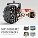 TIMBER RIDGE XXL Bollerwagen Faltbar Breite Reifen Strandwagen mit Seitentasche Getränkehalter Verstellbarem Griff, Gartenwagen für Alle Gelände, Draussen Camping Einkaufen, 100kg Belastbarkeit