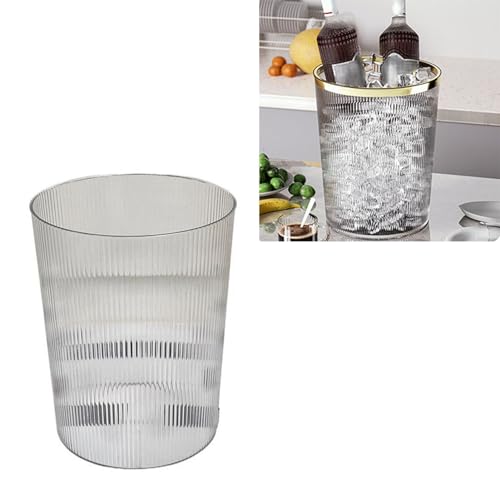 Caneca de basura transparente rectangular 5 litros miniatura 6