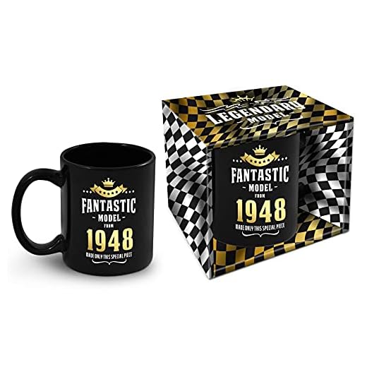 Taza de cumpleaños con año de nacimiento 1948