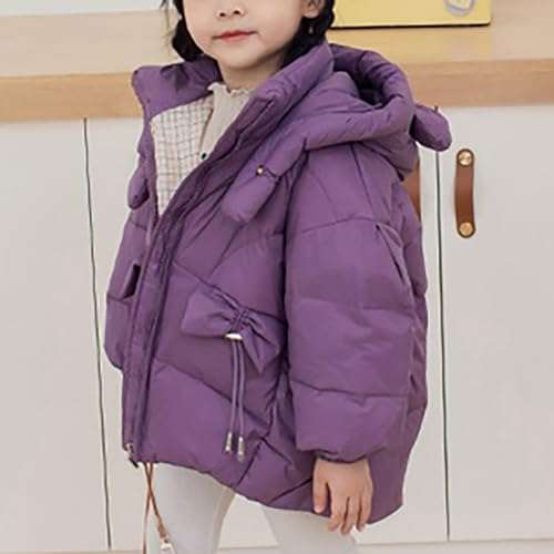 Kids Winter Coats with Hooded Light Puffer Coat Warm Padded Jacket for Baby Boys Girls Toddler Outerwear4