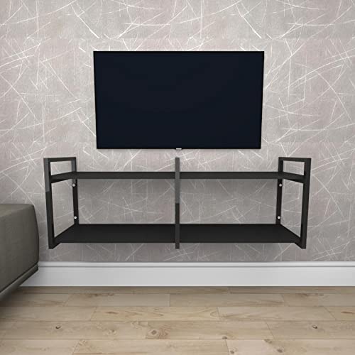 Rack estilo industrial aço cor preto prateleiras 30 cm cor preto modelo ind04prk