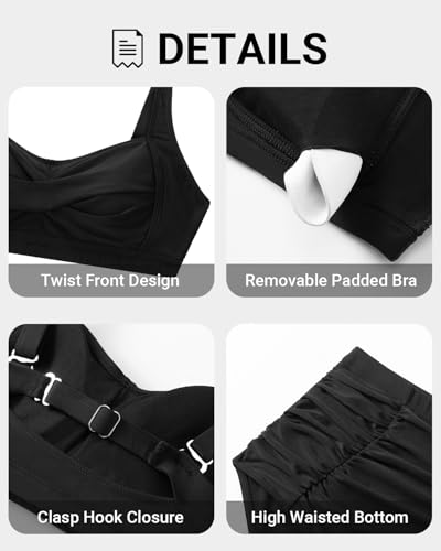 Daci Women's Plus Size Bikini Sets - High Waisted Two-Piece Swimsuits with Tummy Control4