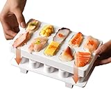 Genérico Moldes de Sushi - Accesorios De Cocina Con 10 Divisiones,Prensador Para Sushi | Para Familia Amigos Comida Escuela Restaurante Picnic Cocina