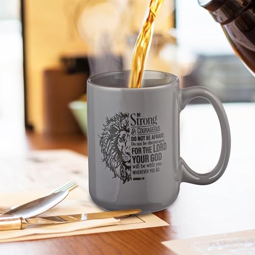 Christian Art Lion Scripture Mug