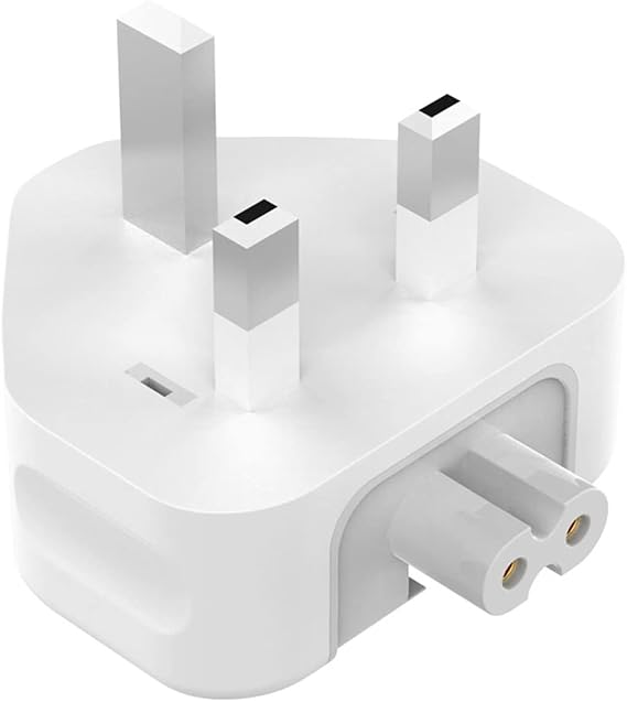 3 Prong Mac Duckhead Power Adapter UK Travel Standard Plug Head For MacBook