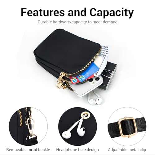 Image of YINHEXI Small Crossbody Bags for Women, Mini Cell Phone Wallet Purse, Shoulder Bag for Women and Men