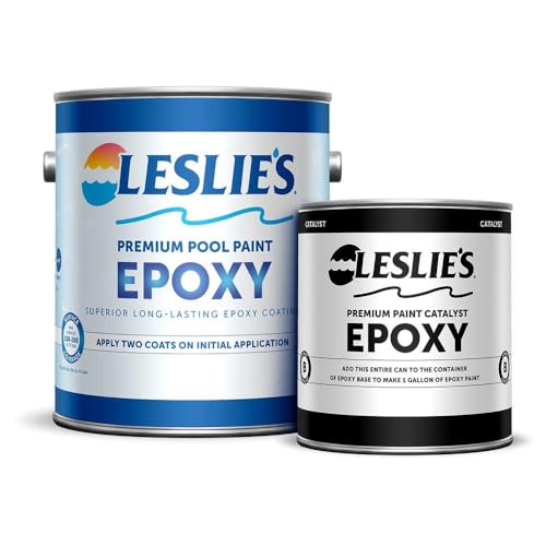 Leslie's Premium High Build Epoxy Pool Paint - 1 Gallon White 426640019