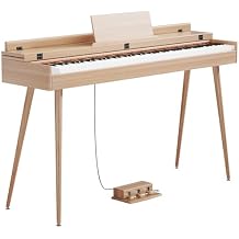 88 Key Digital Piano, Hammer-Action Full Size Weighted Keyboard, Transforms Between Desk Cover Electric Piano and Vanity, Piano Keyboard with Stand, 25Wx2 Speakers, Three Pedal
