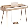 88 Key Digital Piano, Hammer-Action Full Size Weighted Keyboard, Transforms Between Desk Cover Electric Piano and Vanity, Piano Keyboard with Stand, 25Wx2 Speakers, Three Pedal