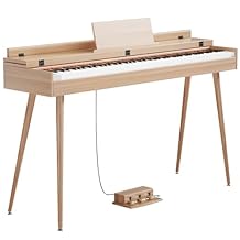 88 Key Digital Piano, Hammer-Action Full Size Weighted Keyboard, Transforms Between Desk Cover Electric Piano and Vanity, Piano Keyboard with Stand, 25Wx2 Speakers, Three Pedal
