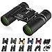Kissarex Adults Compact Travel Binoculars: 8x21&10x25 Mini Pocket Small Size Lightweight Best Outdoor Theatre Tactical Hiking Kids Concert Sports Camping Low-Light Night Vision Waterproof EasyFolding