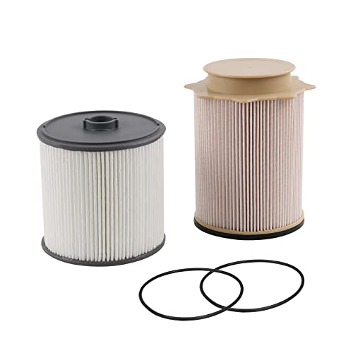 Image of 6.7 Cummins Fuel Filter Compatible with Ram 2500 Diesel Engines 2019-2022 | Fuel Filter Water Separator Set Replacement For Ram 3500 4500 5500 Diesel Engines 2019-2022, Replace 68157291AA 68436631AA