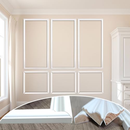 3 Set Solid Wood Wainscoting Panels Kit - Quick Installation