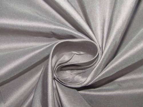 Tissu taffetas 100% pure soie de luxe coloris mauve poudré de haute couture pour robe